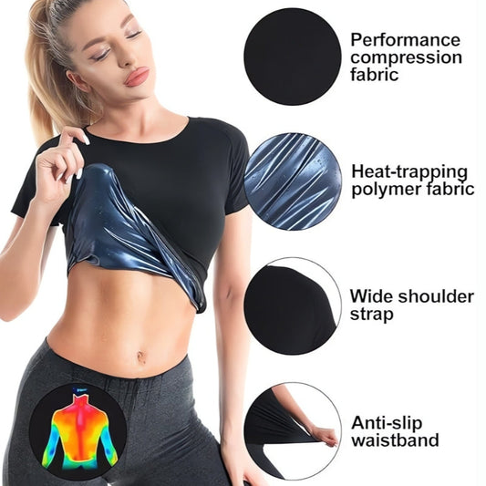 Tight Fit Sauna Sweat Workout Top